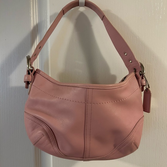 Coach Baby Pink Leather Shoulder Bag